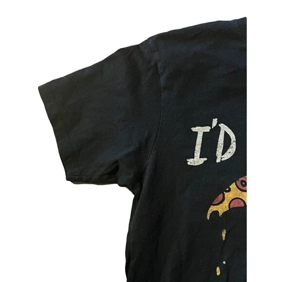 I’d Kill For A Slice Grim Reaper Pizza Black Matter Funny T Shirt Black Medium - Picture 3 of 6